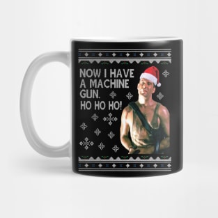 Die Hard Ho Ho Ho Machine Gun Christmas Kint Mug